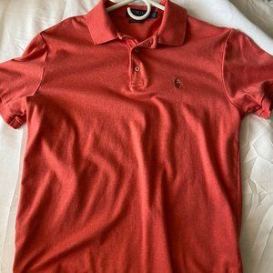Red/Salmon Custom Slim Fit Polo
